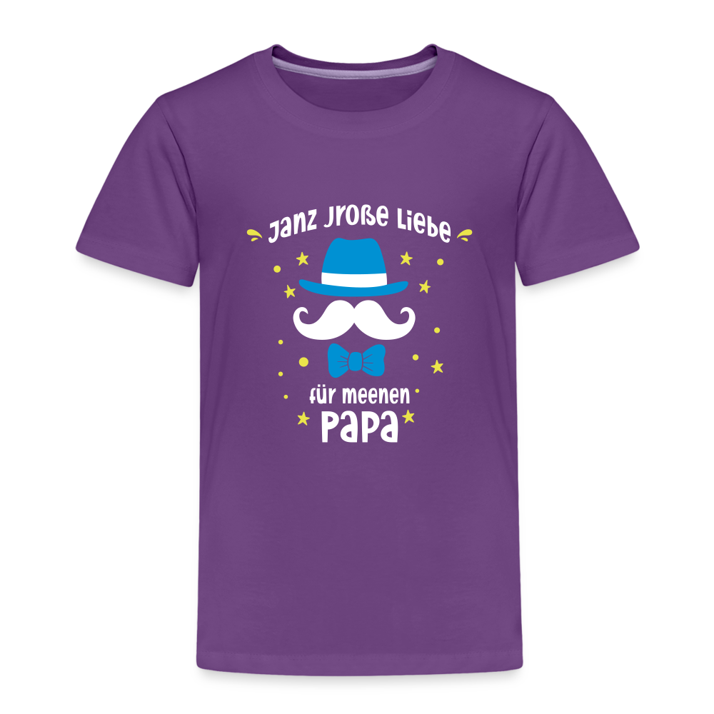 Janz jroße Liebe für meene Papa - Kinder Premium T-Shirt - Lila