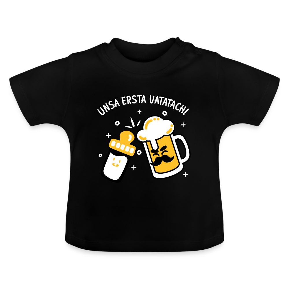 unsa ersta Vatatach! - Baby T-Shirt - Schwarz