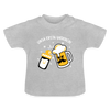 unsa ersta Vatatach! - Baby T-Shirt - Grau meliert