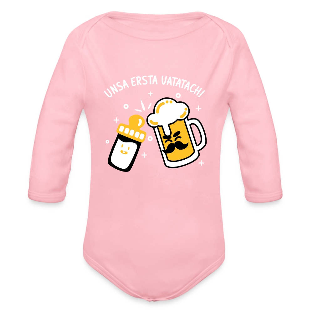 unsa ersta Vatatach! - Bio-Langarmbody - Hellrosa