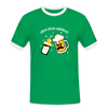 unsa ersta Vatatach! - Männer Ringer T-Shirt - Kelly Green/Weiß
