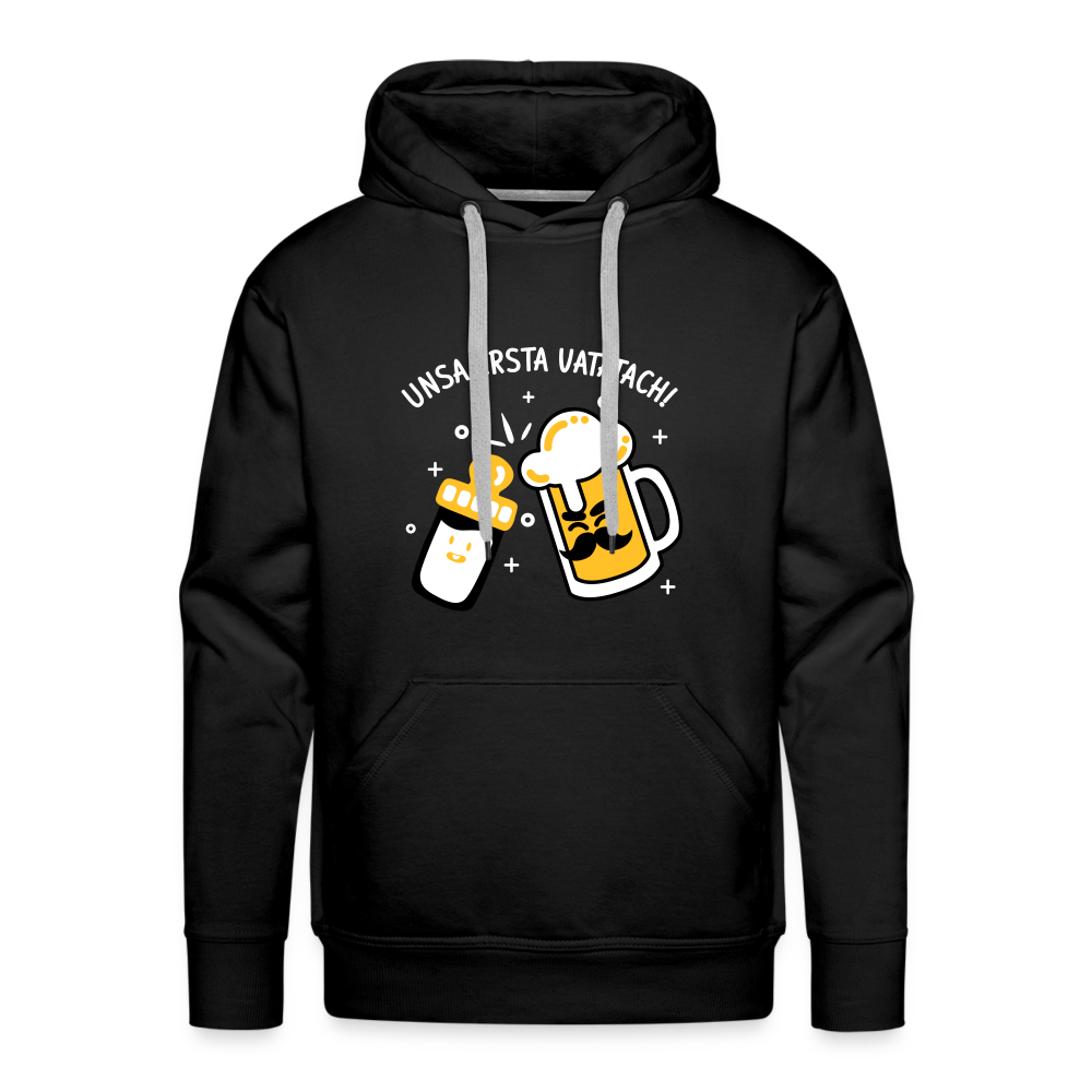 unsa ersta Vatatach! - Männer Premium Hoodie - Schwarz