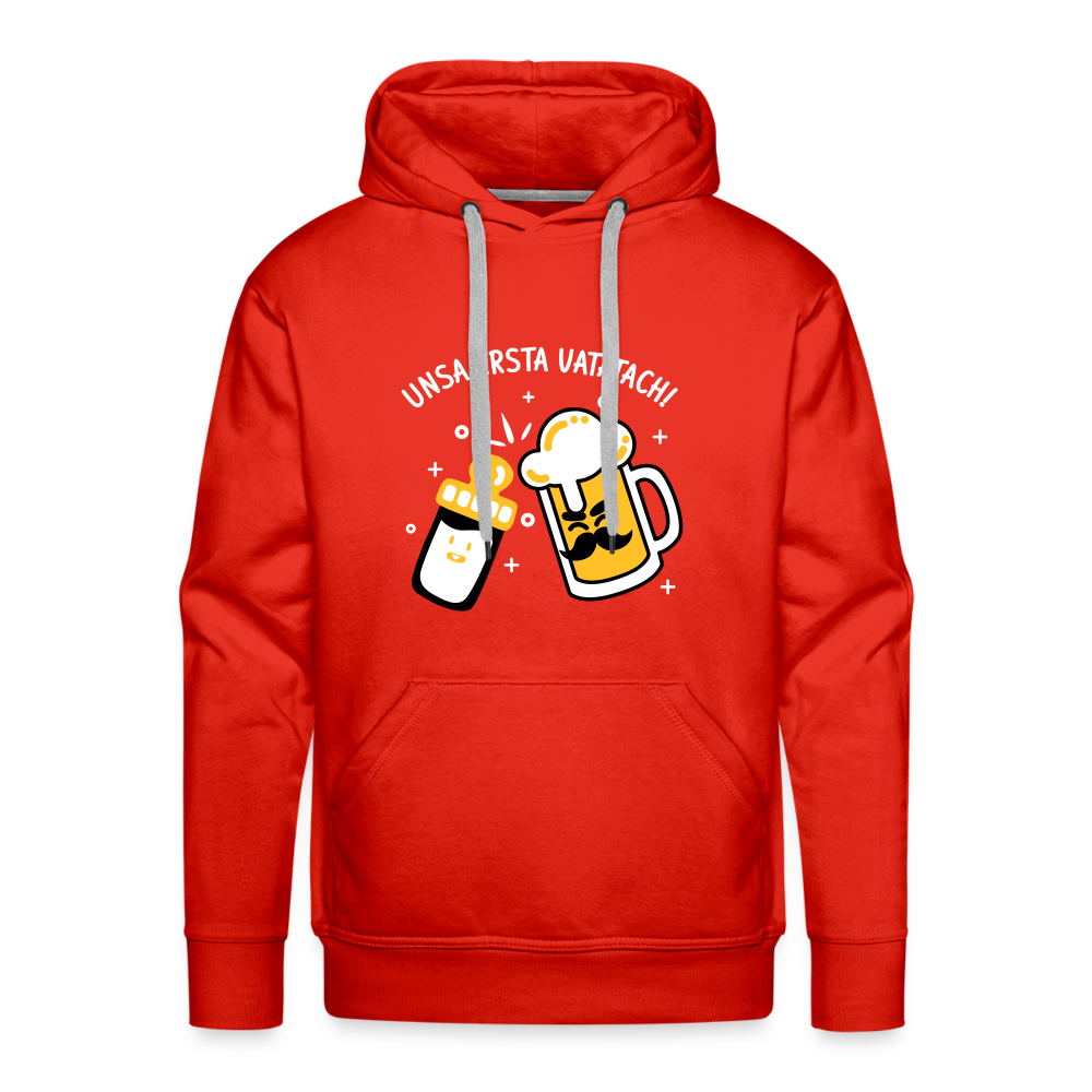 unsa ersta Vatatach! - Männer Premium Hoodie - Rot