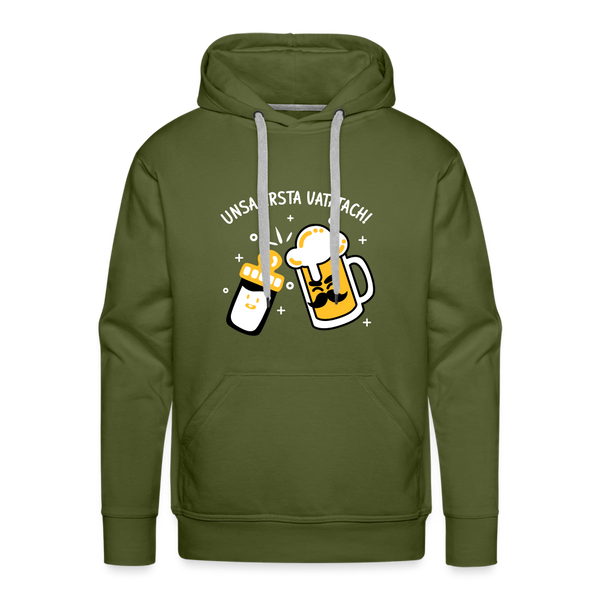 unsa ersta Vatatach! - Männer Premium Hoodie - Olivgrün
