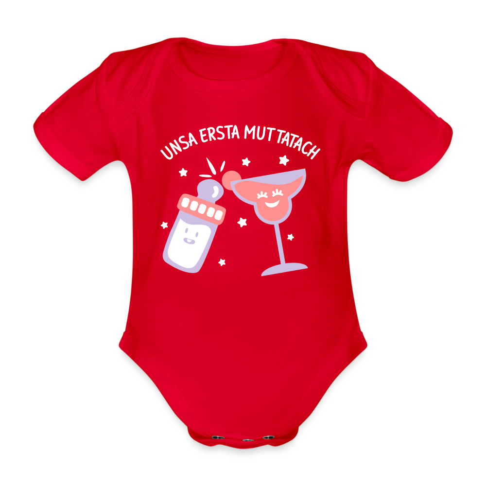 unsa ersta Muttatach - Bio-Kurzarmbody - Rot