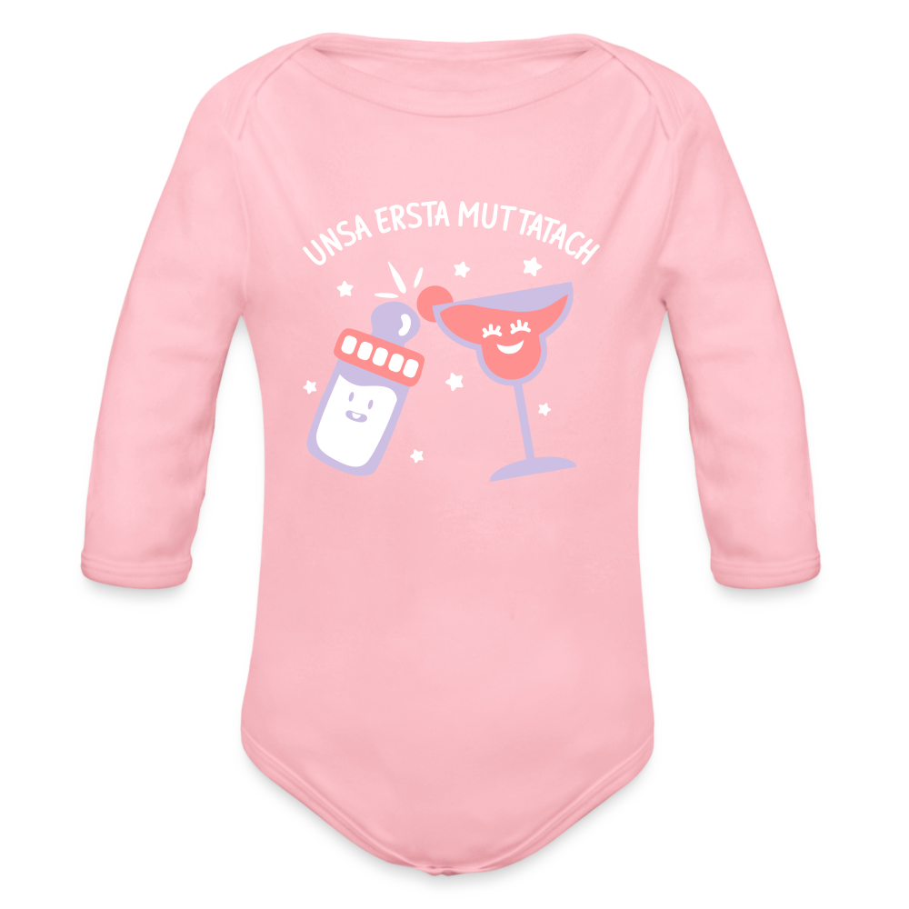 unsa ersta Muttatach - Bio-Langarmbody - Hellrosa