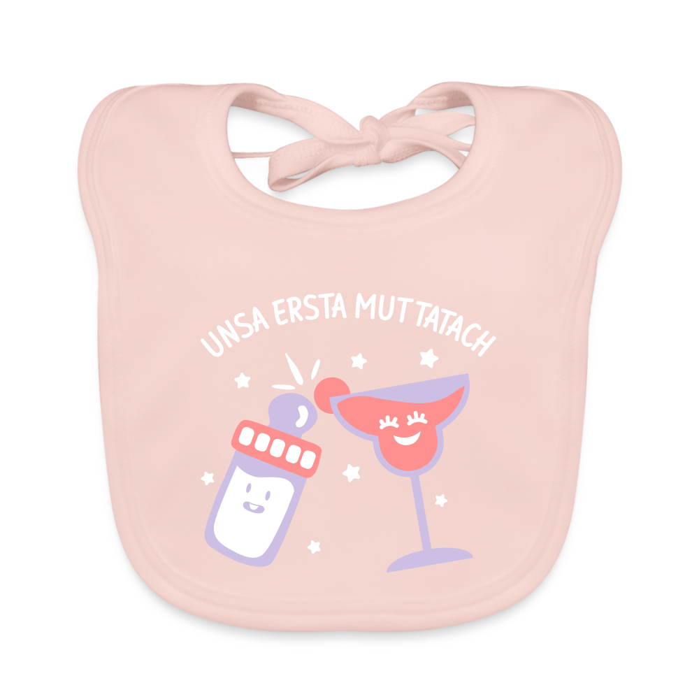 unsa ersta Muttatach - Lätzchen - Rose