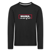 Mama, ick steh' uff dir - Kinder Langarmshirt - Schwarz