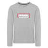 Mama, ick steh' uff dir - Kinder Langarmshirt - Grau meliert