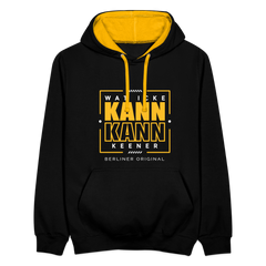 Wat Icke Kann, Kann Keener - Kontrast Hoodie