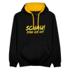 Schau! Find Ick Dit - Kontrast Hoodie - Schwarz/Gold