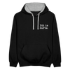 Dit is dufte - Kontrast Hoodie - Schwarz/Grau meliert
