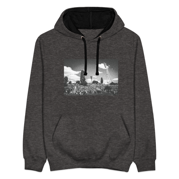 Mauerpark - Kontrast Hoodie - Anthrazit/Schwarz