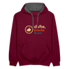 Dufte, Knorke, Urst - Kontrast Hoodie - Weinrot/Anthrazit