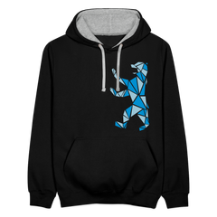 Berliner Bär Geometrie - Kontrast Hoodie