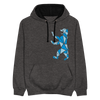 Berliner Bär Geometrie - Kontrast Hoodie - Anthrazit/Schwarz