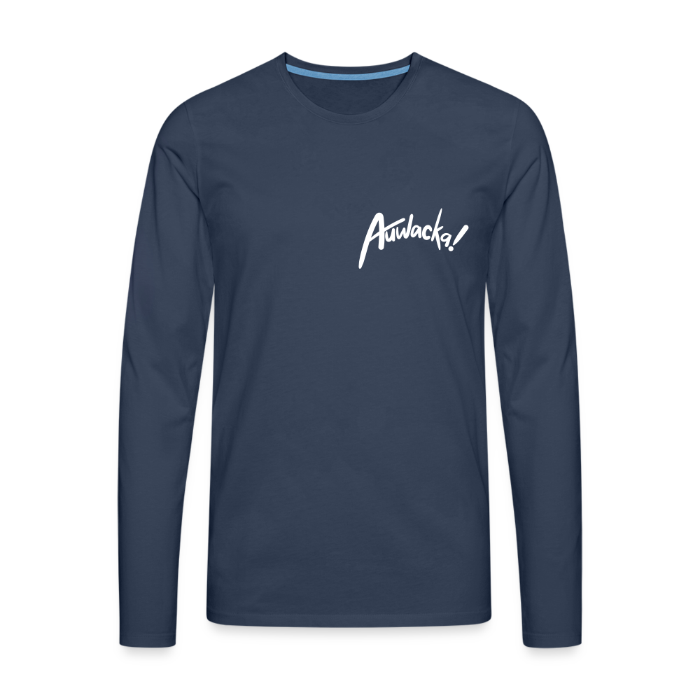 Auwacka! - Männer Premium Langamshirt - Navy