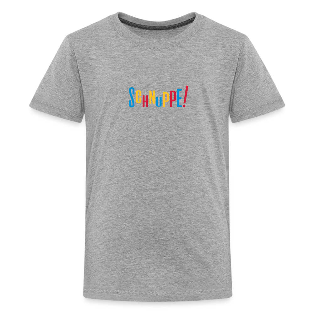 Schnuppe! - Teenager Premium T-Shirt - Grau meliert