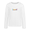 Schnuppe! - Teenager Langarmshirt - weiß