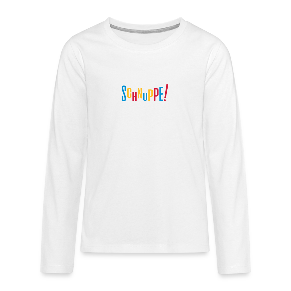 Schnuppe! - Teenager Langarmshirt - weiß
