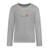 Schnuppe! - Teenager Langarmshirt - Grau meliert