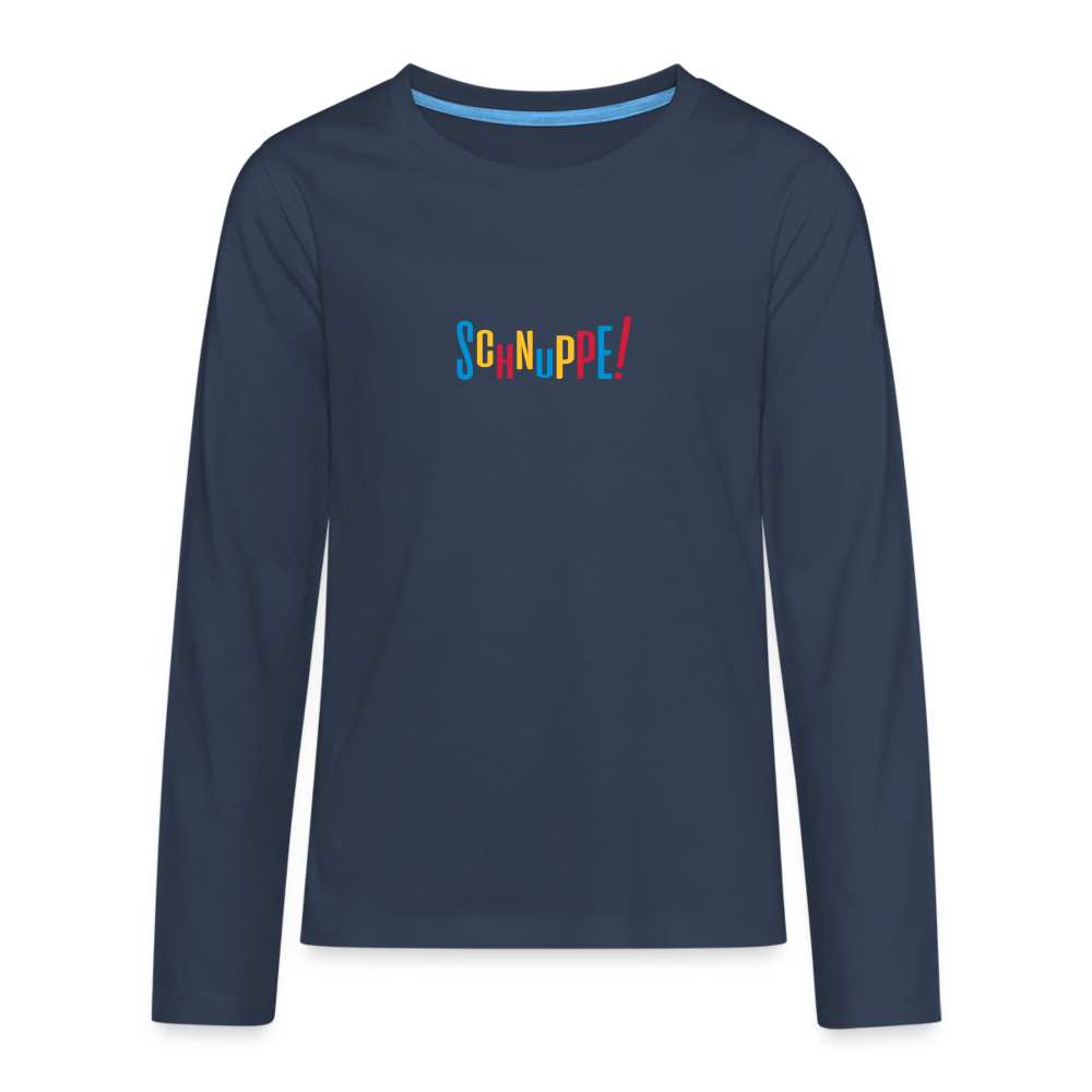 Schnuppe! - Teenager Langarmshirt - Navy