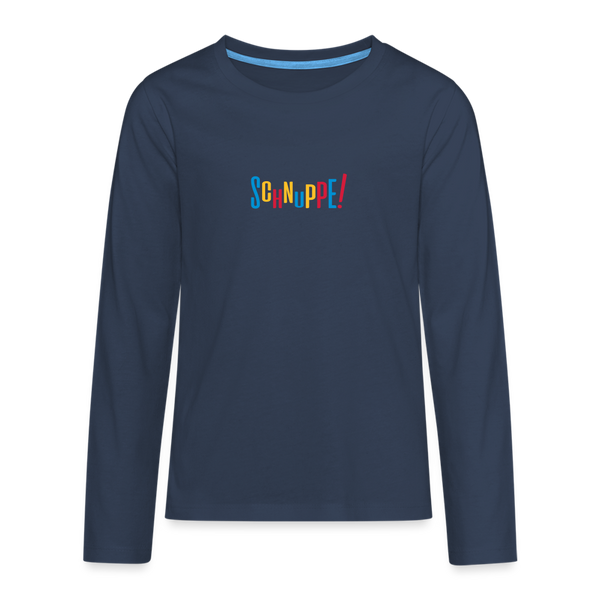 Schnuppe! - Teenager Langarmshirt - Navy