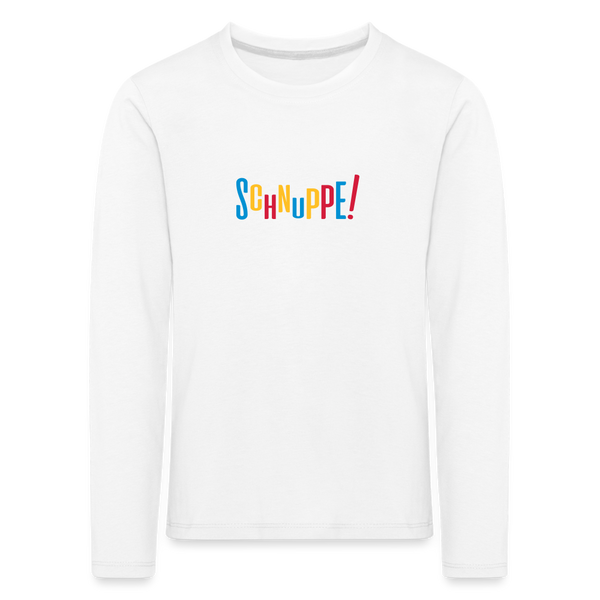Schnuppe! - Kinder Langarmshirt - weiß