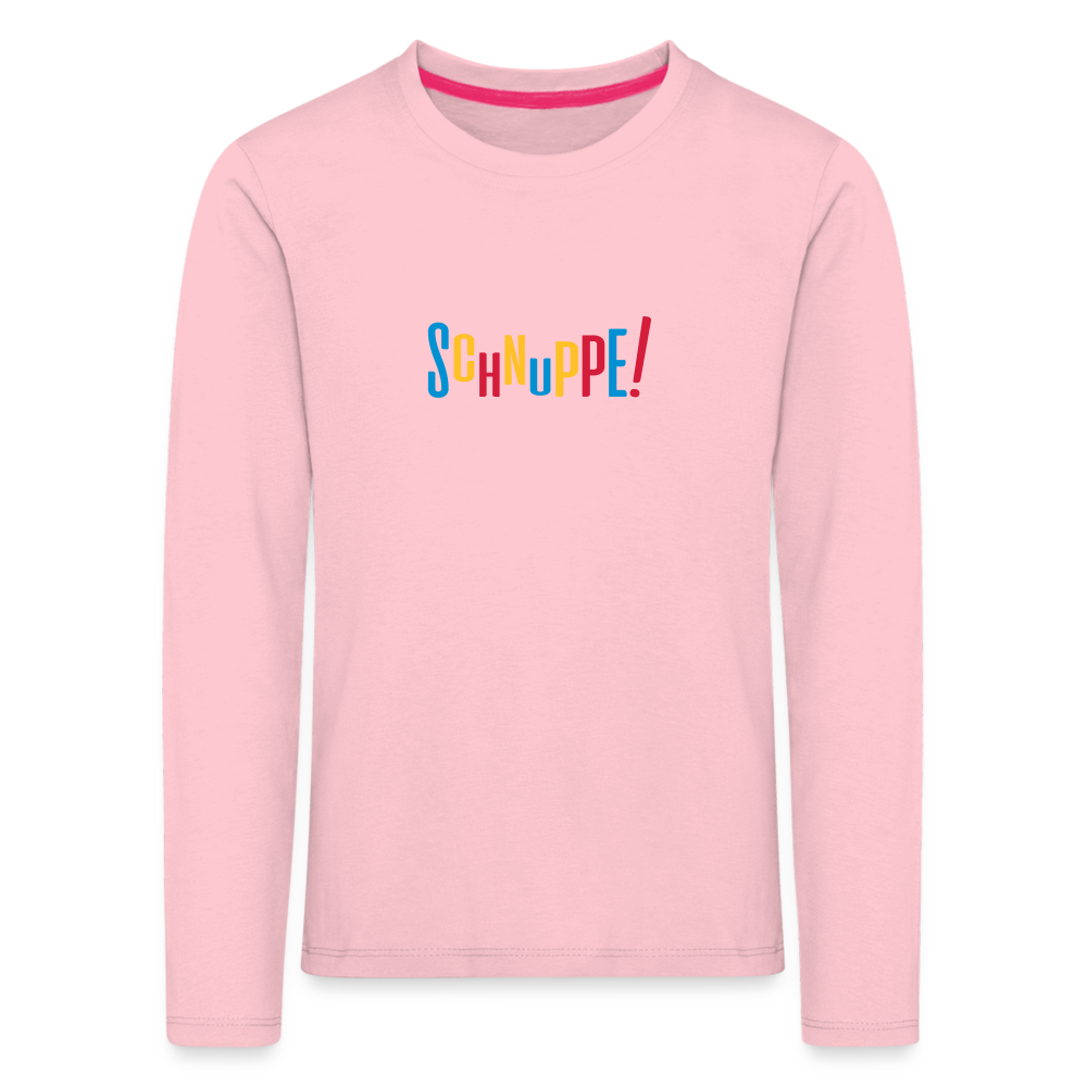 Schnuppe! - Kinder Langarmshirt - Hellrosa
