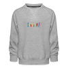 Schnuppe! - Kinder Premium Sweatshirt - Grau meliert