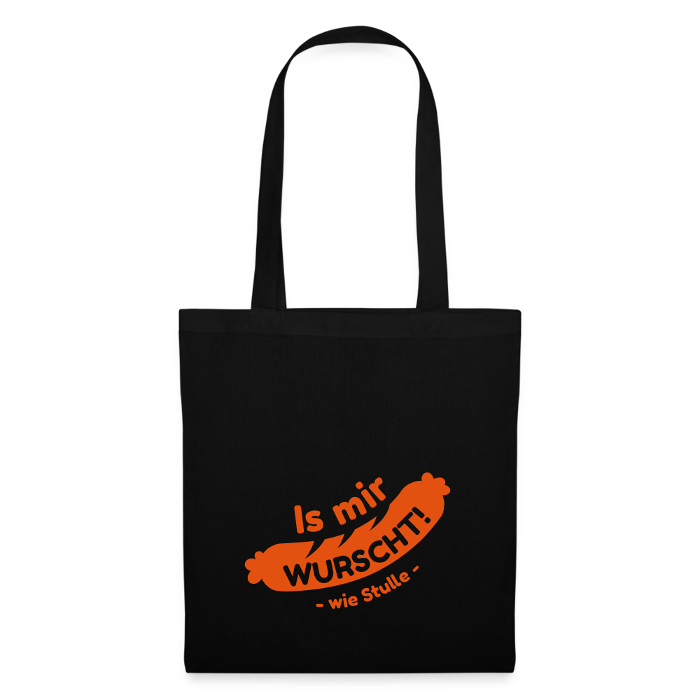 Is mir Wurscht - Stoffbeutel - Schwarz