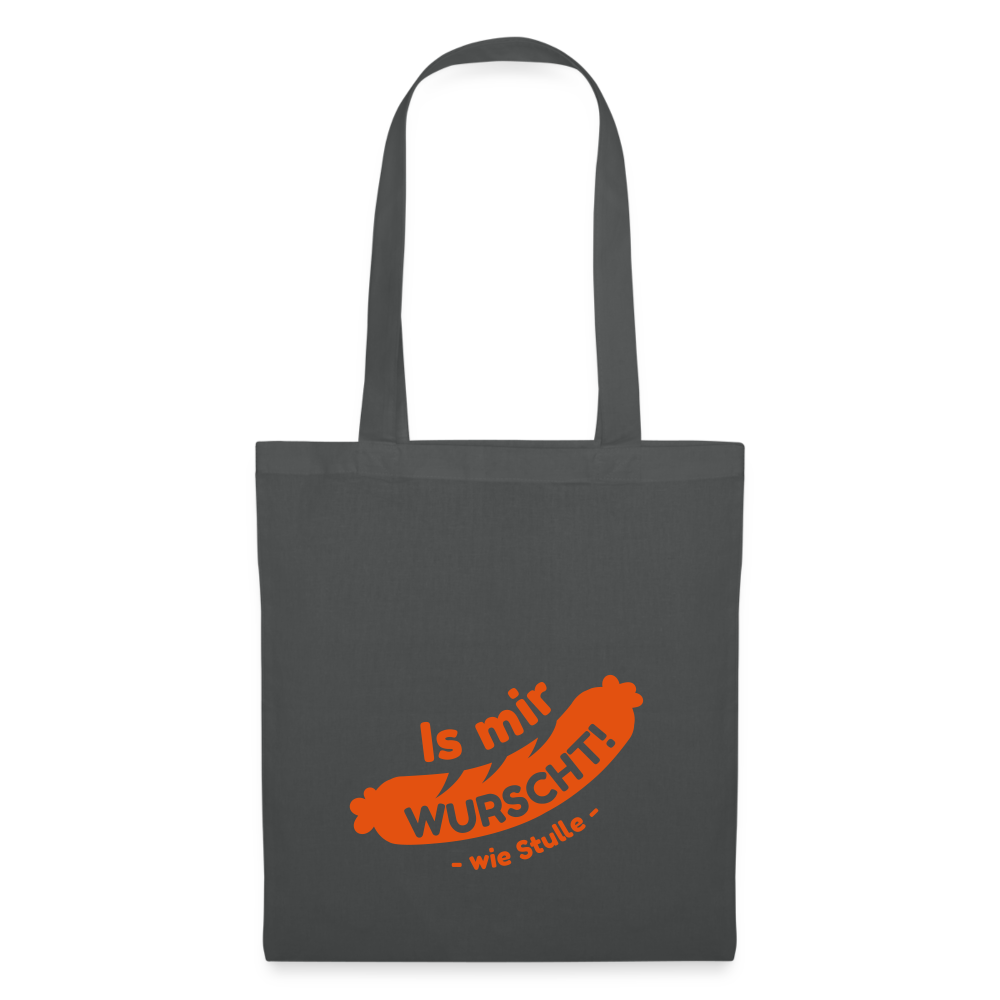 Is mir Wurscht - Stoffbeutel - Graphite