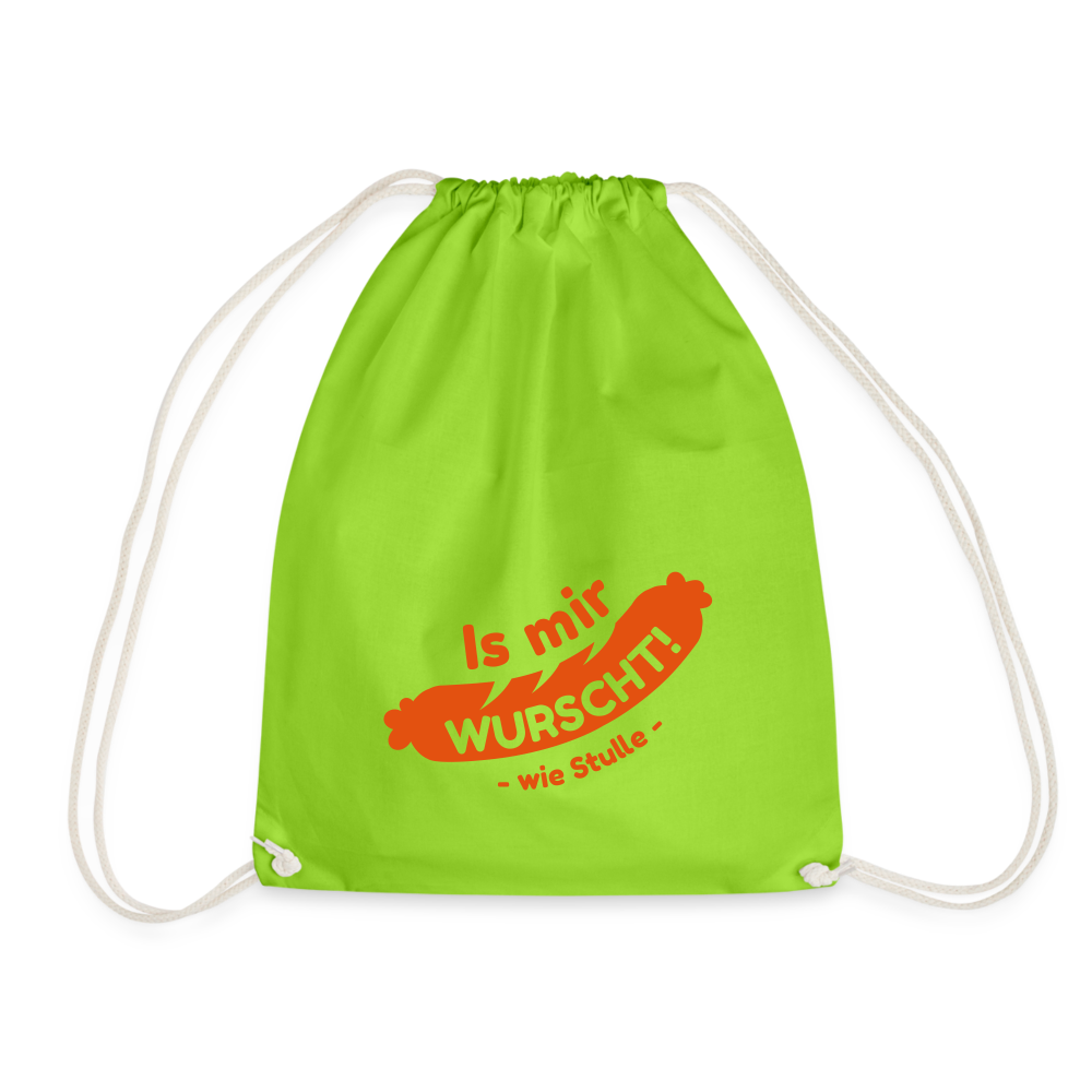 Is mir Wurscht - Turnbeutel - Neongrün