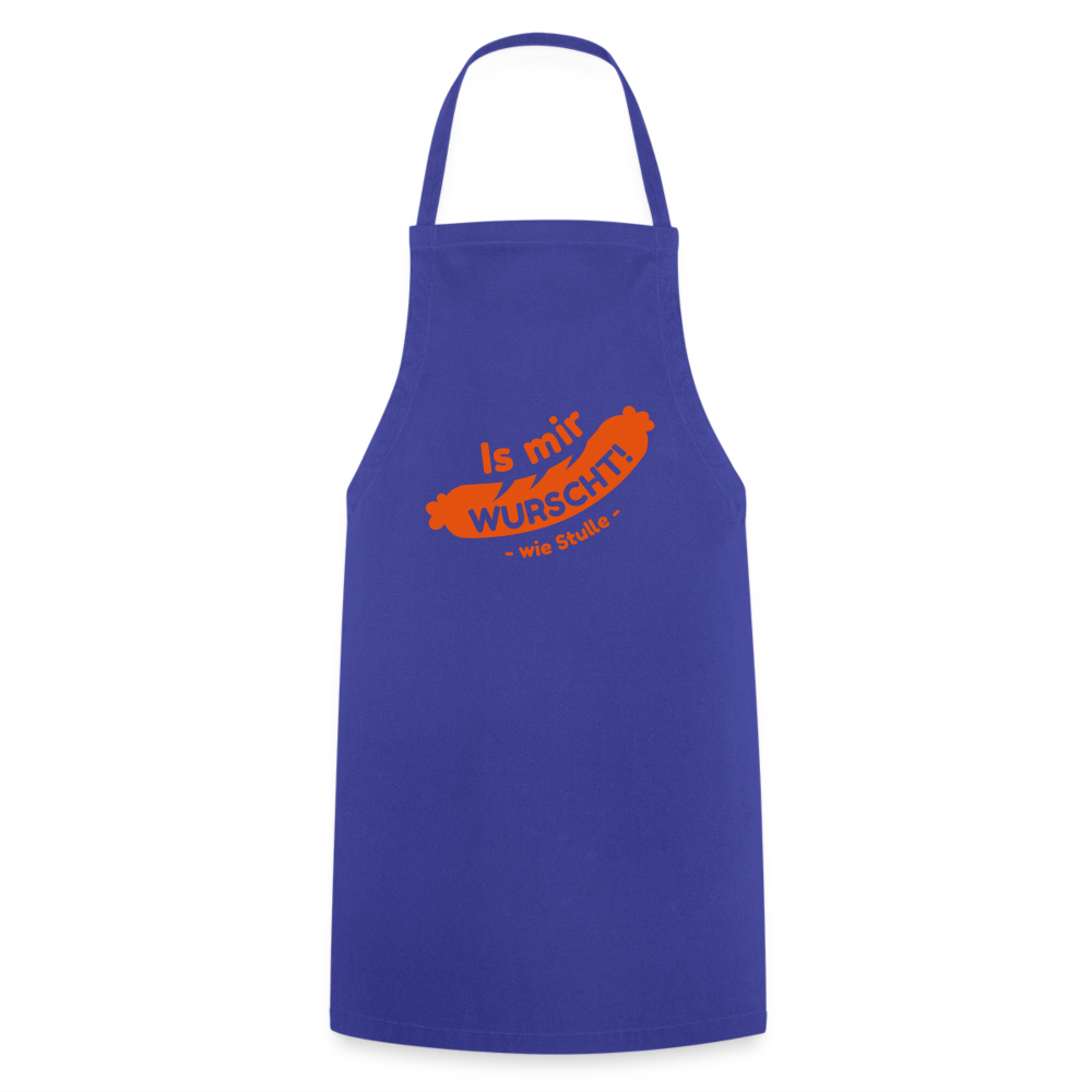 Is mir Wurscht - Kochschürze - Royalblau
