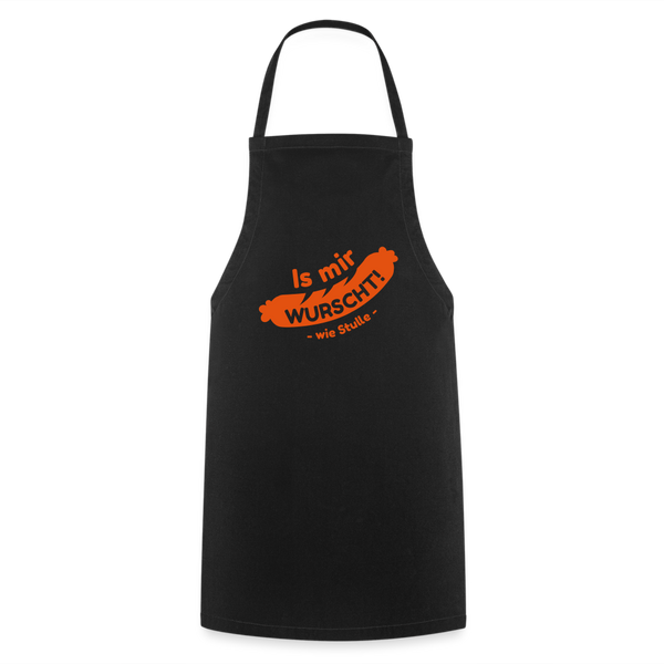 Is mir Wurscht - Kochschürze - Schwarz