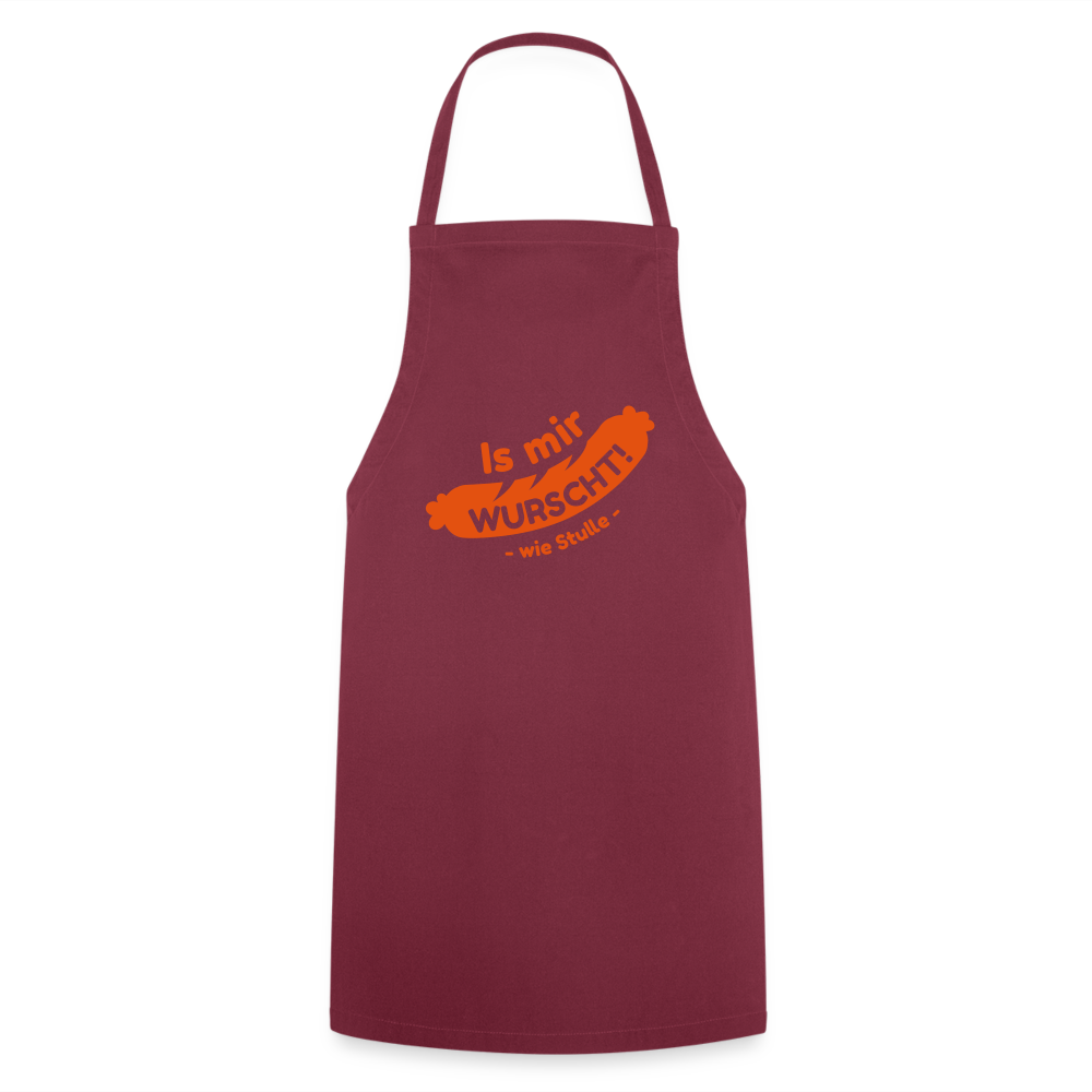 Is mir Wurscht - Kochschürze - Bordeaux