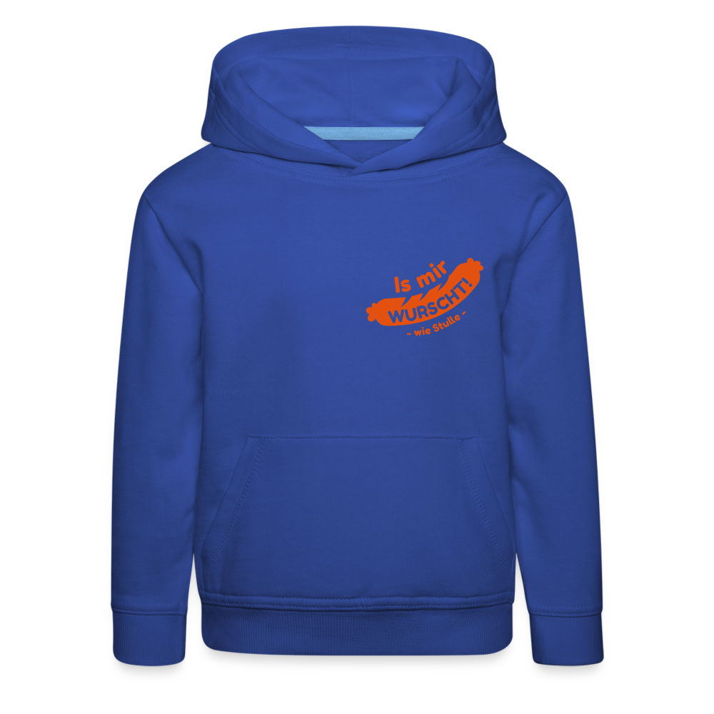 Is mir Wurscht - Kinder Premium Hoodie - Royalblau