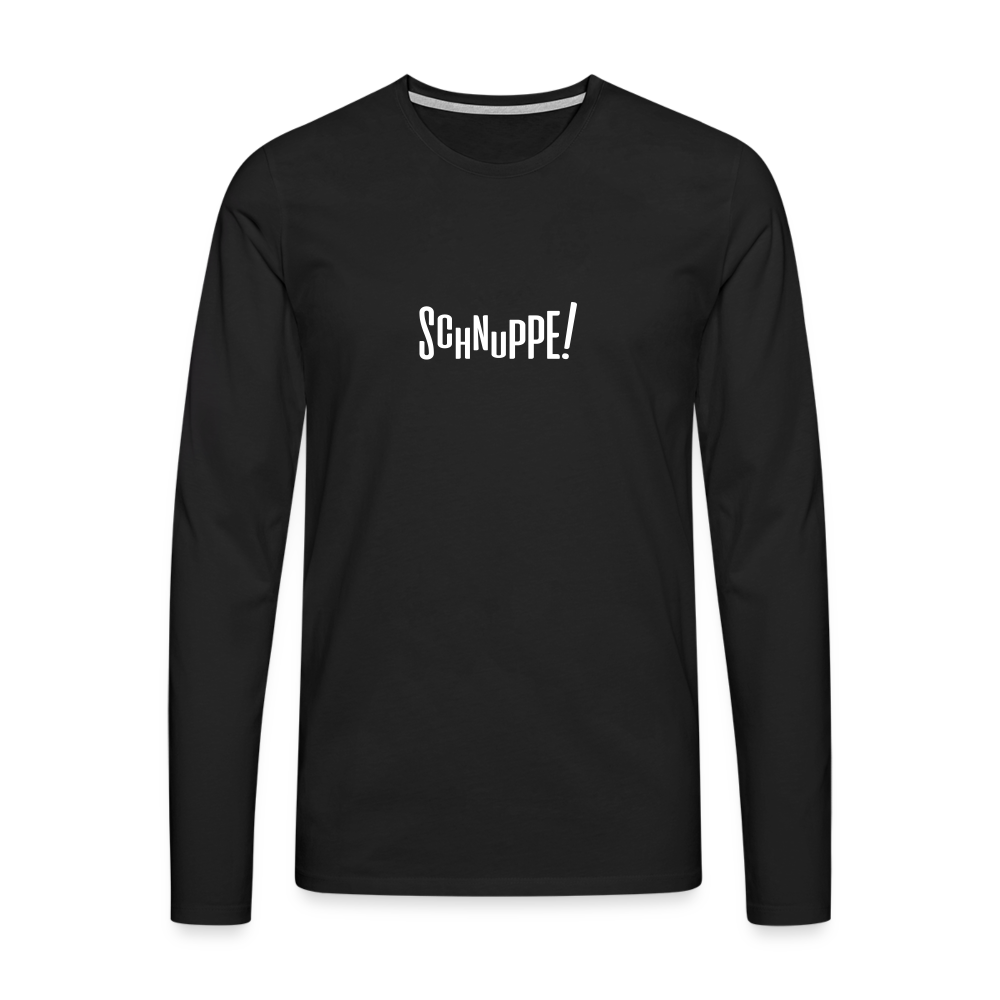 Schnuppe! - Männer Premium Langamshirt - Schwarz