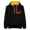 Is mir Wurscht - Kontrast Hoodie - Schwarz/Gold