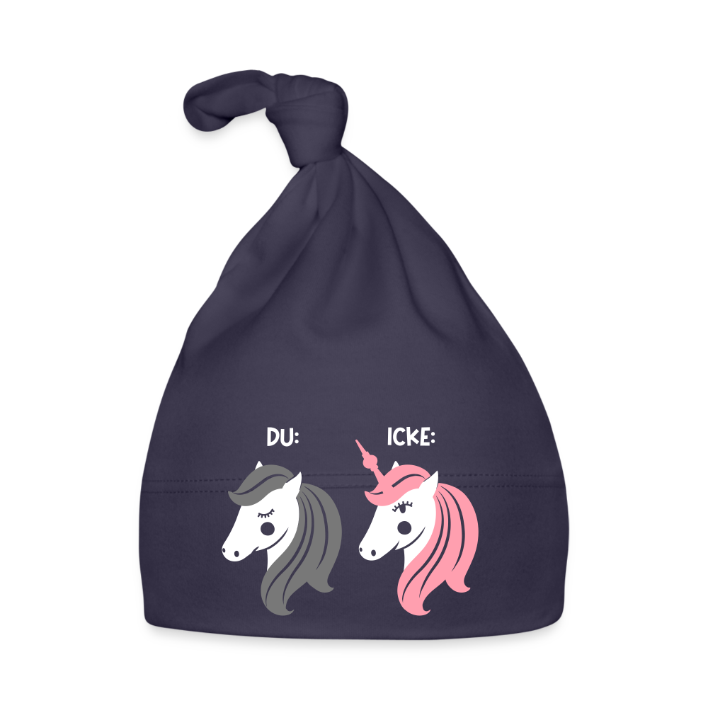 Berliner Einhorn - Babymützen - Navy