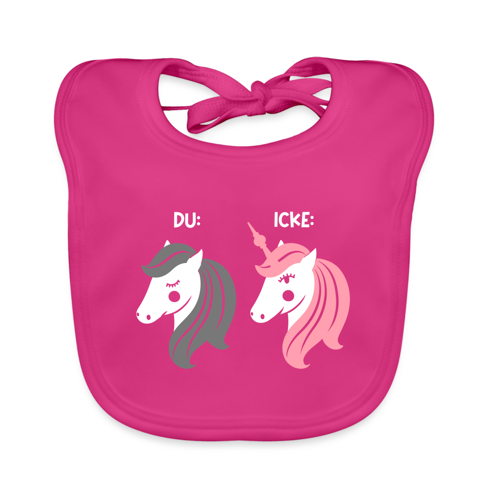 Berliner Einhorn - Lätzchen - Fuchsia