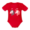 Berliner Einhorn - Bio-Kurzarmbody - Rot