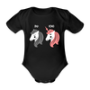 Berliner Einhorn - Bio-Kurzarmbody - Schwarz