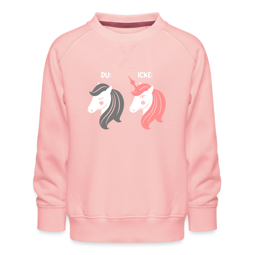 Berliner Einhorn - Kinder Premium Sweatshirt - Kristallrosa