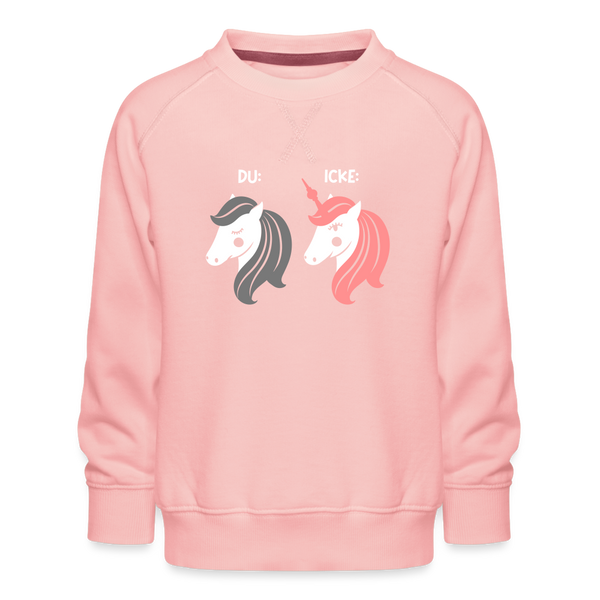 Berliner Einhorn - Kinder Premium Sweatshirt - Kristallrosa