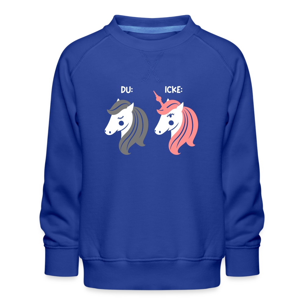 Berliner Einhorn - Kinder Premium Sweatshirt - Royalblau