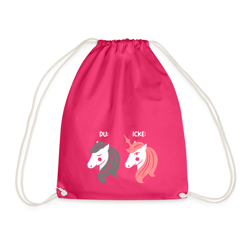 Berliner Einhorn - Turnbeutel - Fuchsia