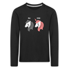 Berliner Einhorn - Kinder Langarmshirt - Schwarz