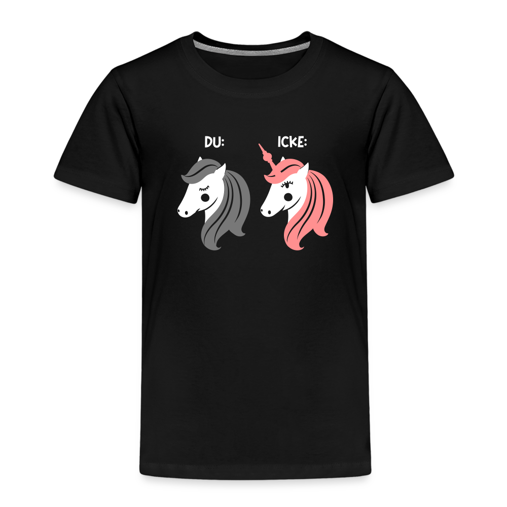 Berliner Einhorn - Kinder Premium T-Shirt - Schwarz