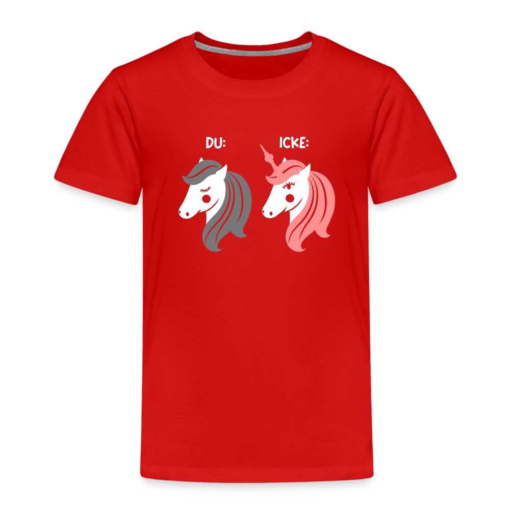 Berliner Einhorn - Kinder Premium T-Shirt - Rot